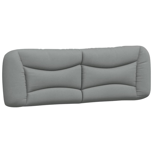 vidaXL Bed with Mattress "Hvar" Light Gray 160x200 cm Fabric