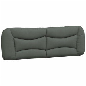 vidaXL Bed with mattress "Hvar" Dark Grey 160x200 cm Fabric