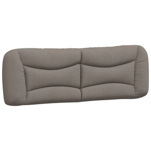 vidaXL Bed with Mattress "Hvar" Taupe 160x200 cm Fabric
