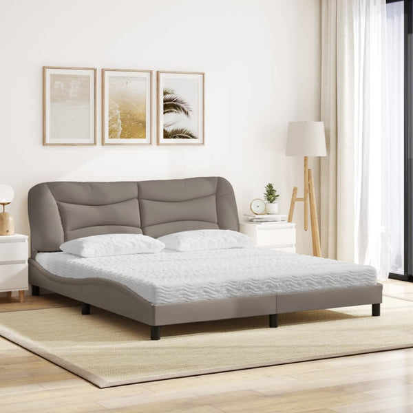 Bett mit Matratze Hvar Taupe 180x200 cm