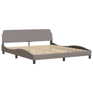 Bett mit Matratze Hvar Taupe 180x200 cm