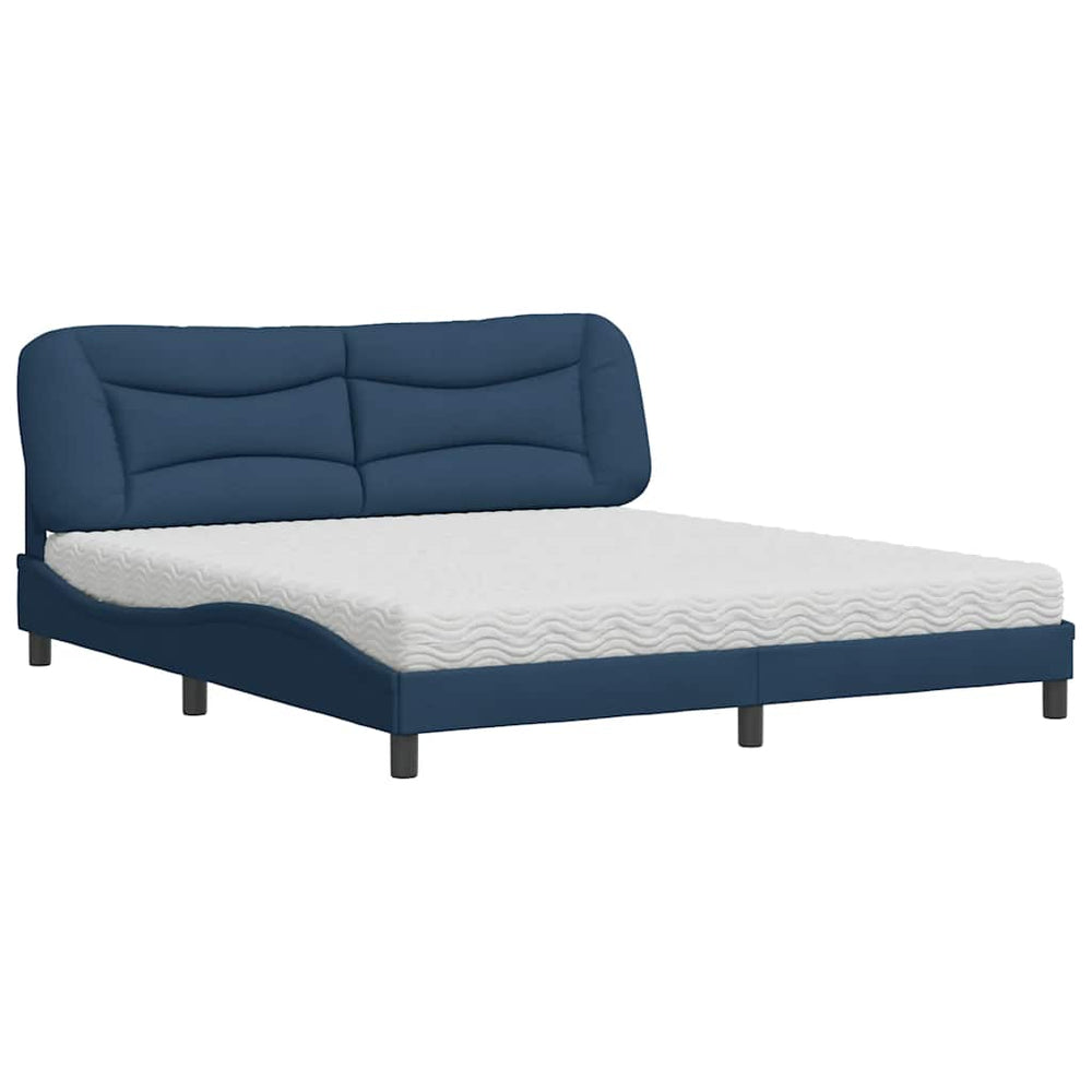 Bett mit Matratze Hvar Blau 180x200 cm