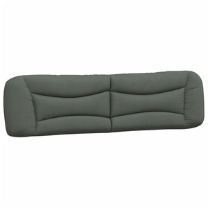 Bett mit Matratze Dunkelgrau 200x200 cm