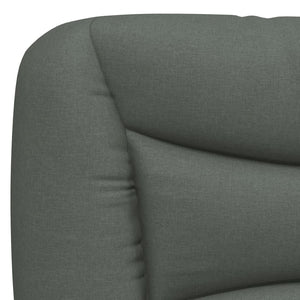 Bett mit Matratze Dunkelgrau 200x200 cm