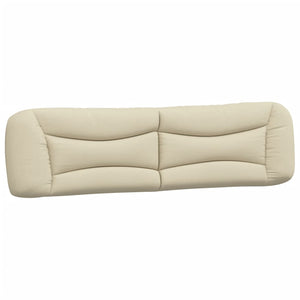 Bett mit Matratze Creme 200x200 cm