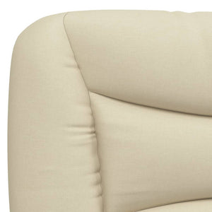 Bett mit Matratze Creme 200x200 cm