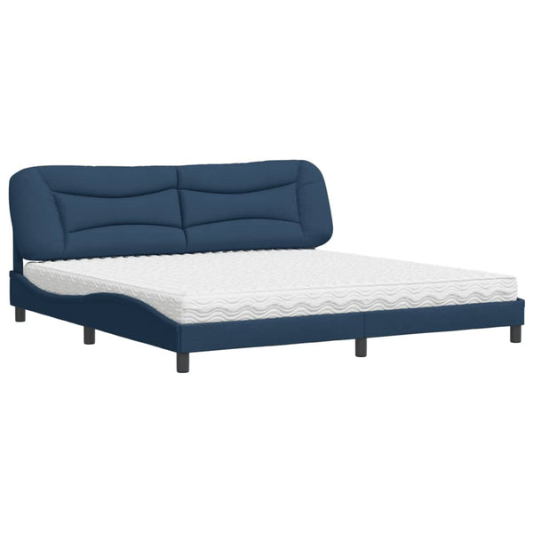 Bett mit Matratze Hvar Blau 200x200 cm