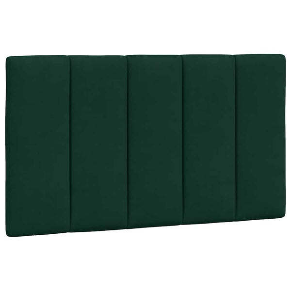 Bett mit Matratze Hanko Dunkelgrün 90x190 cm Samt