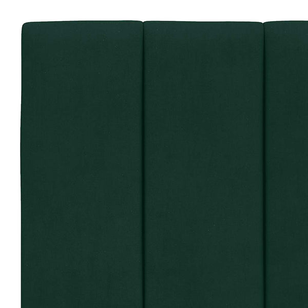 Bett mit Matratze Hanko Dunkelgrün 90x190 cm Samt