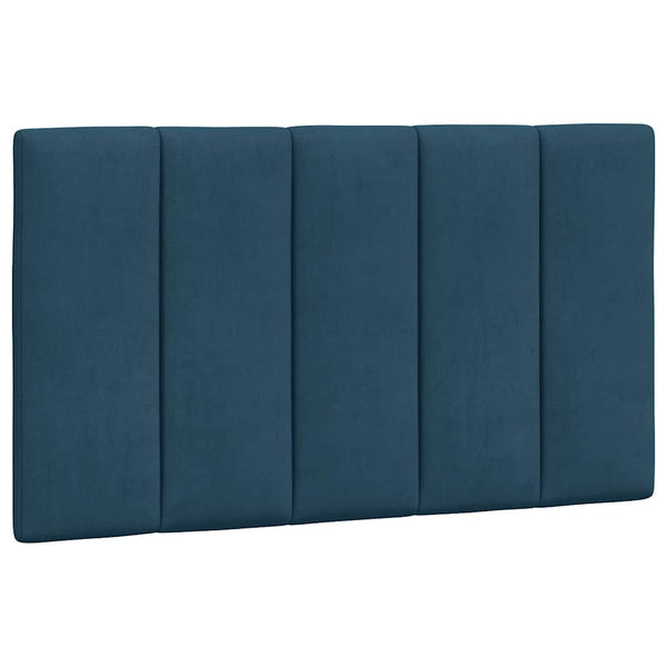 Bett mit Matratze Hanko Blau 90x190 cm Samt