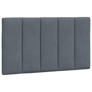 Bett mit Matratze Hanko Dunkelgrau 90x200 cm