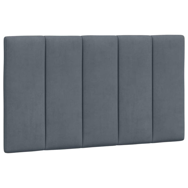 Bett mit Matratze Hanko Dunkelgrau 90x200 cm