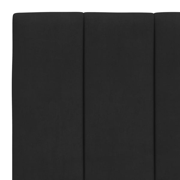 Bett mit Matratze Hanko Schwarz 90x200 cm