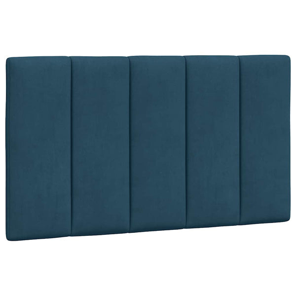 Bett mit Matratze Hanko Blau 90x200 cm Samt