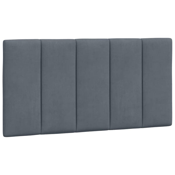 Bett mit Matratze Hanko Dunkelgrau Samt 100x200 cm