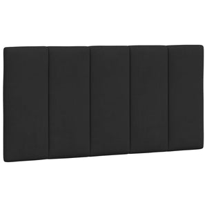 Schwarzes Samtbett mit Matratze 100x200 cm
