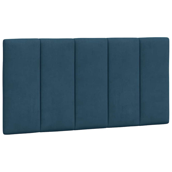 Bett mit Matratze Hanko Blau 100x200 cm Samt