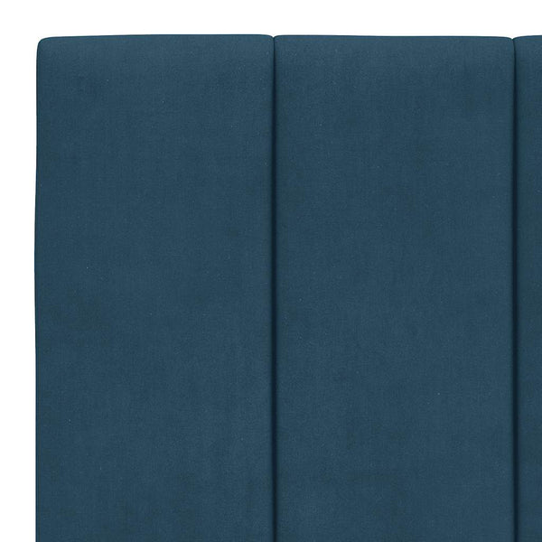 Bett mit Matratze Hanko Blau 100x200 cm Samt