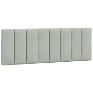 Bett mit Matratze Hanko Hellgrau Samt 120x200 cm