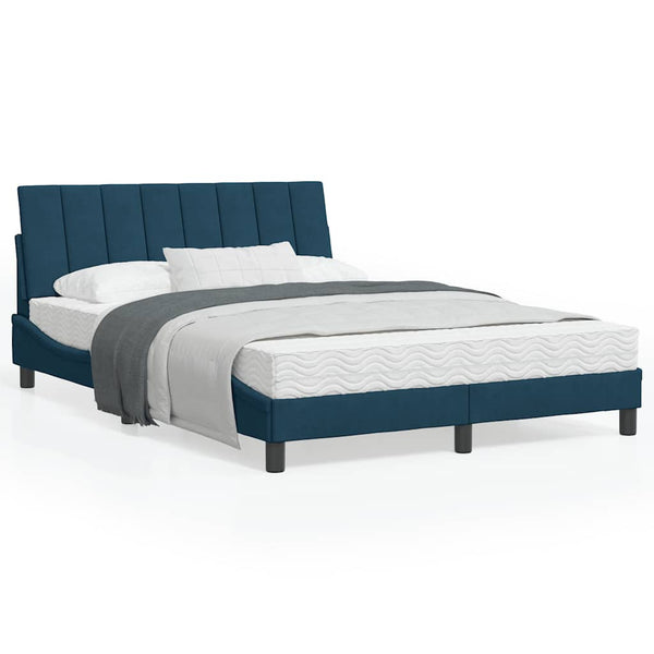 Bett mit Matratze Hanko Blau 120x200 cm