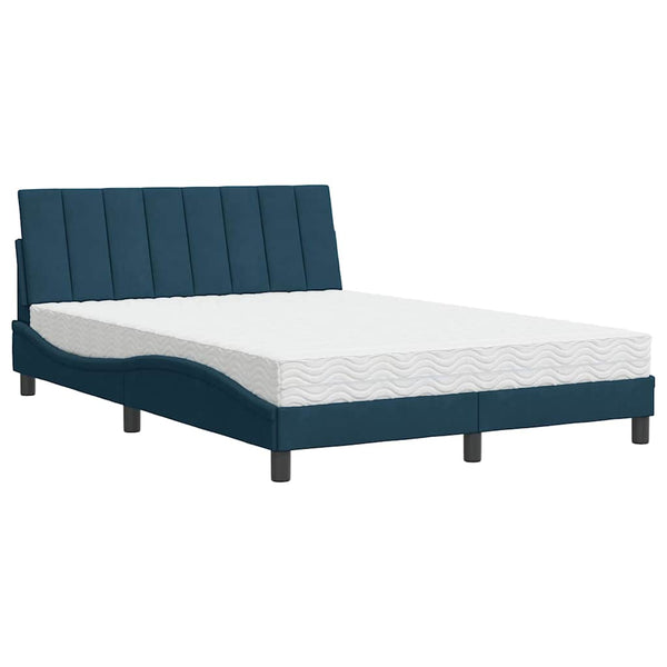 Bett mit Matratze Hanko Blau 120x200 cm
