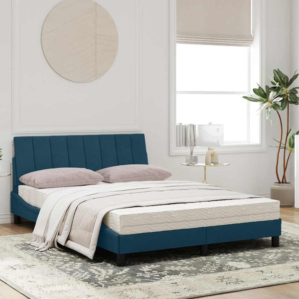 Bett mit Matratze Hanko Blau 120x200 cm