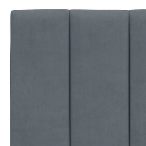 Bett mit Matratze Hanko Dunkelgrau 140x190 cm