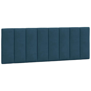Bett mit Matratze Hanko Blau Samt 140x190 cm