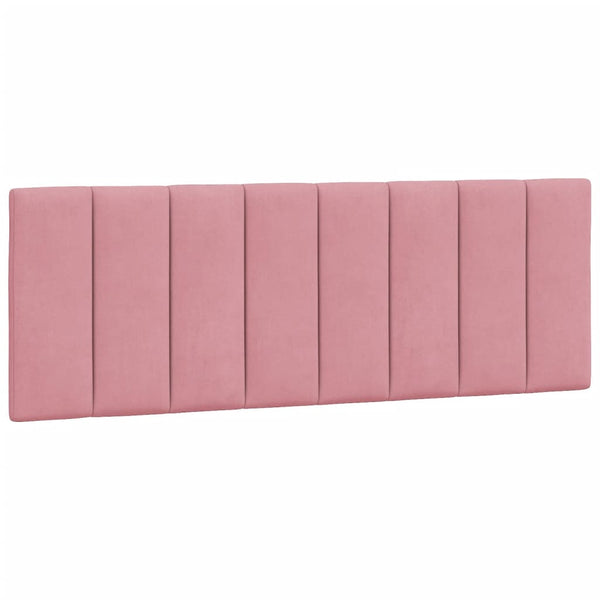 Bett mit Matratze Hanko Rosa 140x190 cm Samt
