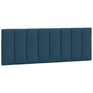 Bett mit Matratze Hanko Blau 140x200 cm Samt