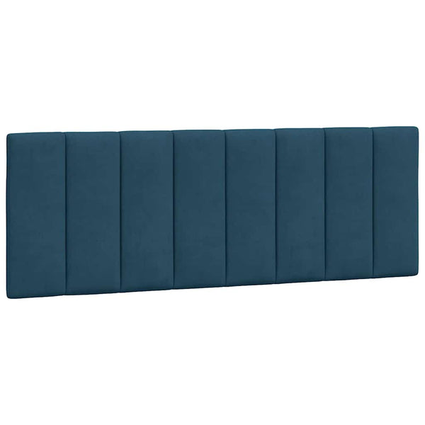 Bett mit Matratze Hanko Blau 140x200 cm Samt