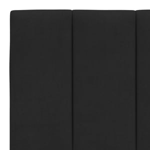 Bett mit Matratze Hanko Schwarz 160x200 cm Samt