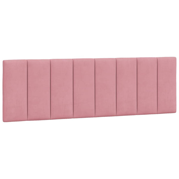 Bett mit Matratze Hanko Rosa Samt 160x200 cm
