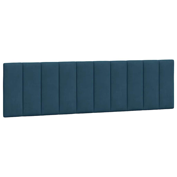 Bett mit Matratze Hanko Blau 180x200 cm Samt