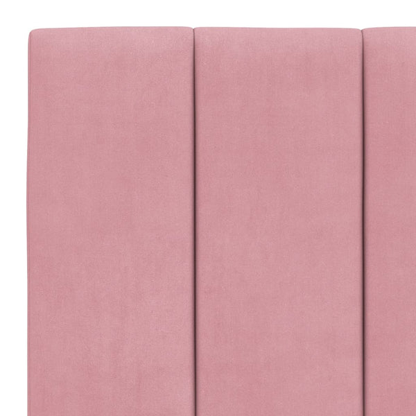 Bett mit Matratze Hanko Rosa 180x200 cm Samt