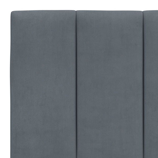 Bett mit Matratze Hanko Dunkelgrau 200x200 cm