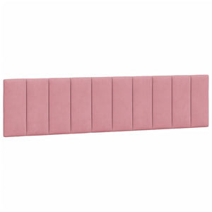Rosa Samt Bett mit Matratze 200x200