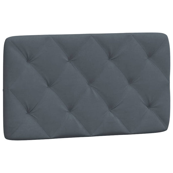 Bett mit Matratze Dunkelgrau Samt 80x200 cm