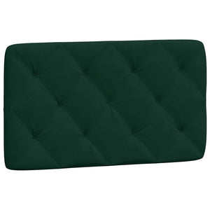 Bett mit Matratze Dunkelgrün 80x200 cm Samt
