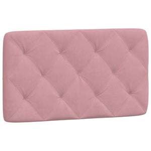 Rosa Samt Bett mit Matratze 90x200 cm