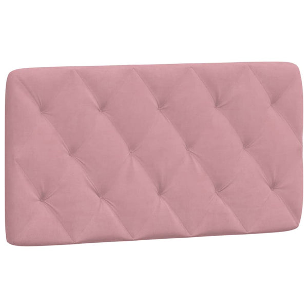 Bett mit Matratze Rosa Samt 100x200 cm