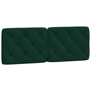 vidaXL Bed with Mattress Dark Green 140x190 cm Velvet