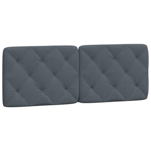 vidaXL Bed with Mattress Dark Gray 140x200 cm Velvet