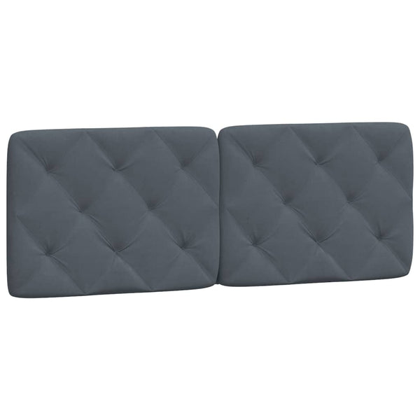 vidaXL Bed with Mattress Dark Gray 140x200 cm Velvet