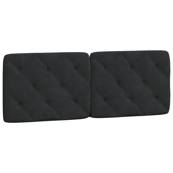 vidaXL Bed with Mattress Black 140x200 cm Velvet