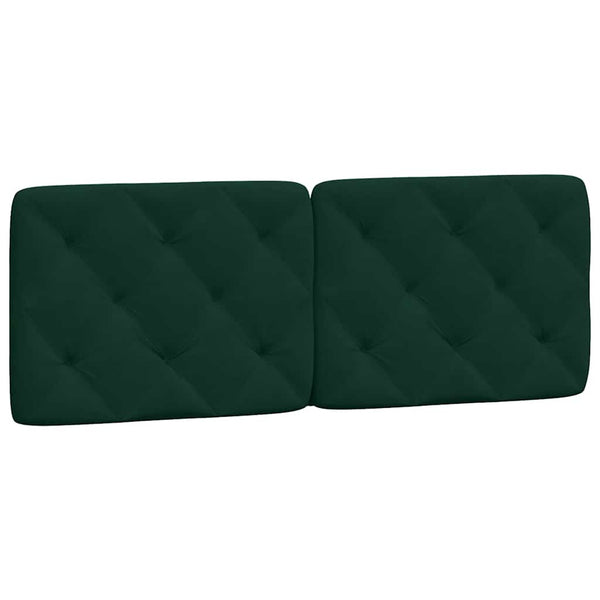 vidaXL Bed with Mattress Dark Green 140x200 cm Velvet