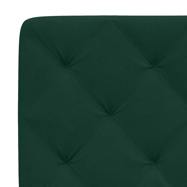 vidaXL Bed with Mattress Dark Green 140x200 cm Velvet