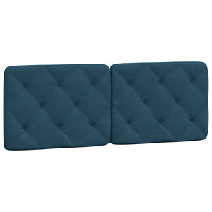 vidaXL Bed with Mattress Blue 140x200 cm Velvet