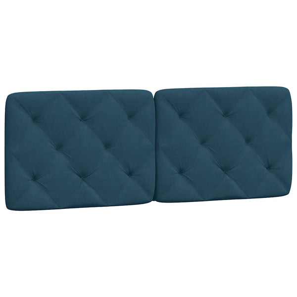vidaXL Bed with Mattress Blue 140x200 cm Velvet