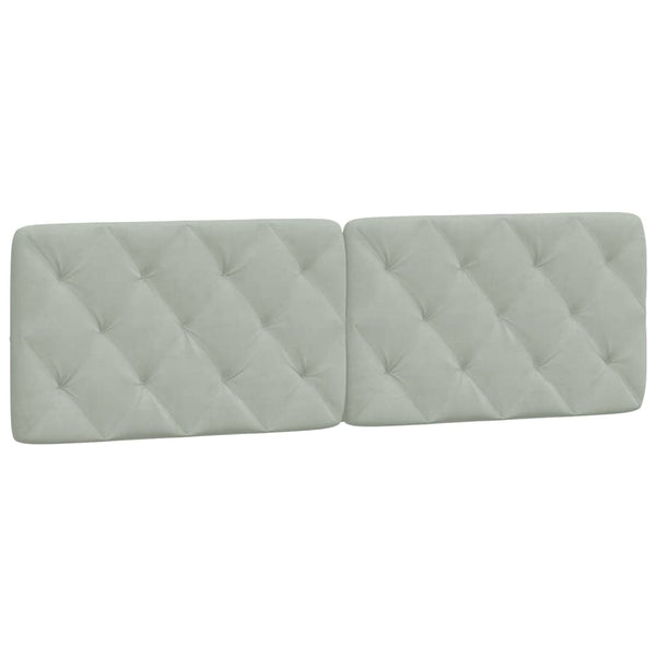 vidaXL Bed with Mattress Light Grey 160x200 cm Velvet